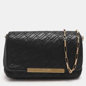 Lancel Black Quilted Leather Chain Shoulder Bag